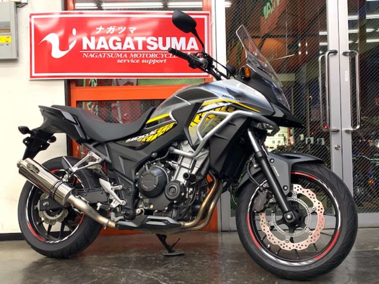 ホンダ ４００ｘ ｎｃ４７ ワンオーナー ノジマ製ｇｔ ｍｉｄｄｌｅマフラー ホンダ B 中古バイク情報はbbb