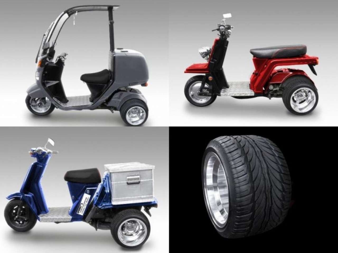 大人気新品 ホンダジャイロにクロスアルミホイール引っ張りタイヤ - ホイール - hlt.no