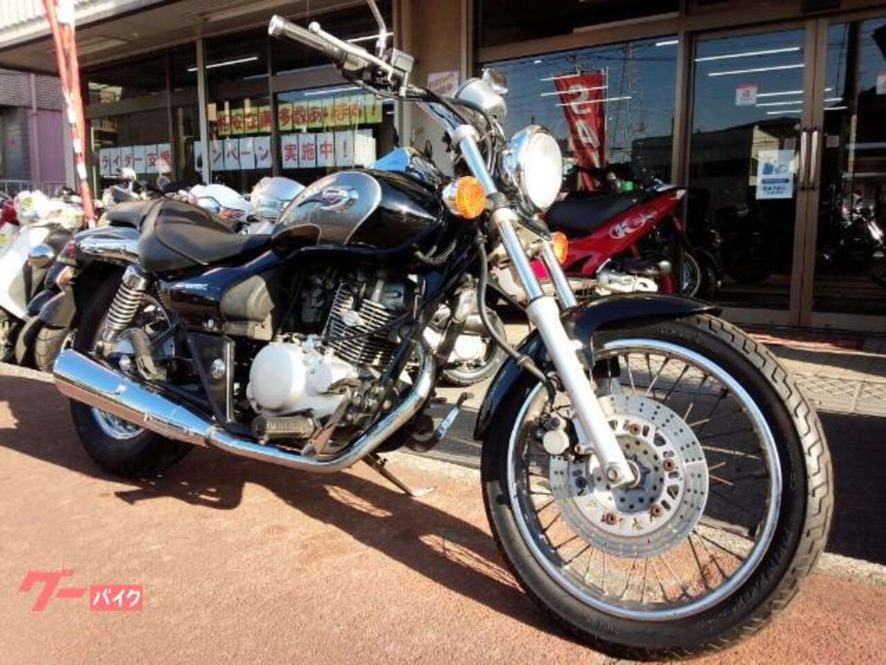 エリミネーター１２５ アメリカン ブラック シルバー カワサキ B0787 中古バイク情報はbbb