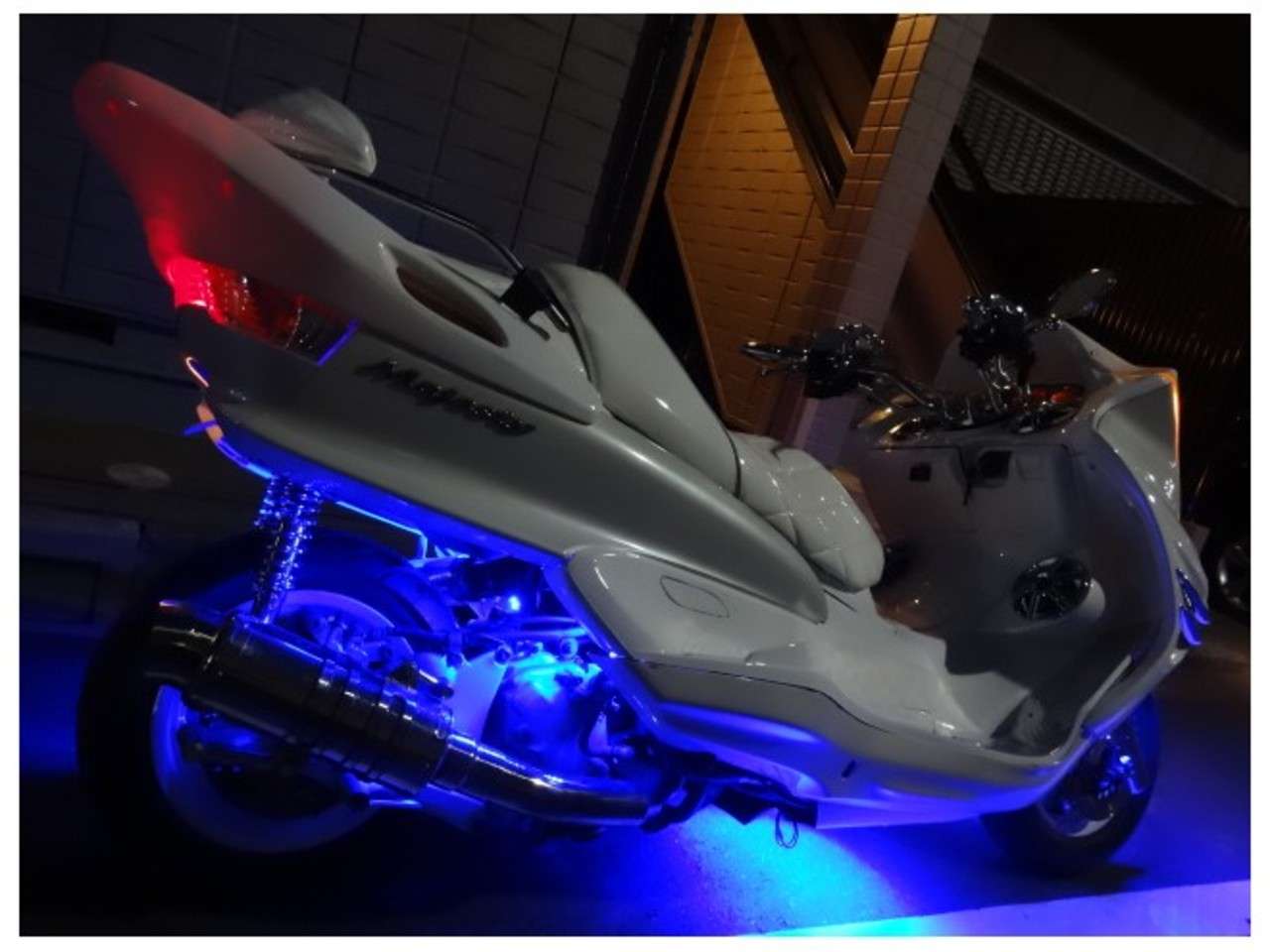 マジェスティ250c Ledオーディオフルカスタム 4スピーカー セキュリティー付 ヤマハ B 中古バイク情報はbbb マジェスティ250c Ledオーディオフルカスタム 4スピーカー セキュリティー付 ヤマハ B 中古バイク情報はbbb