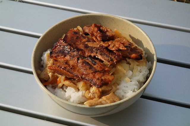 「さんま切り干し大根丼」