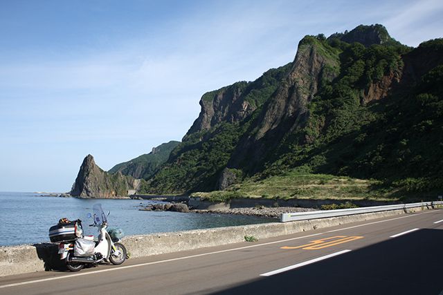 北海道の日本海の風景は変化に富んでいる