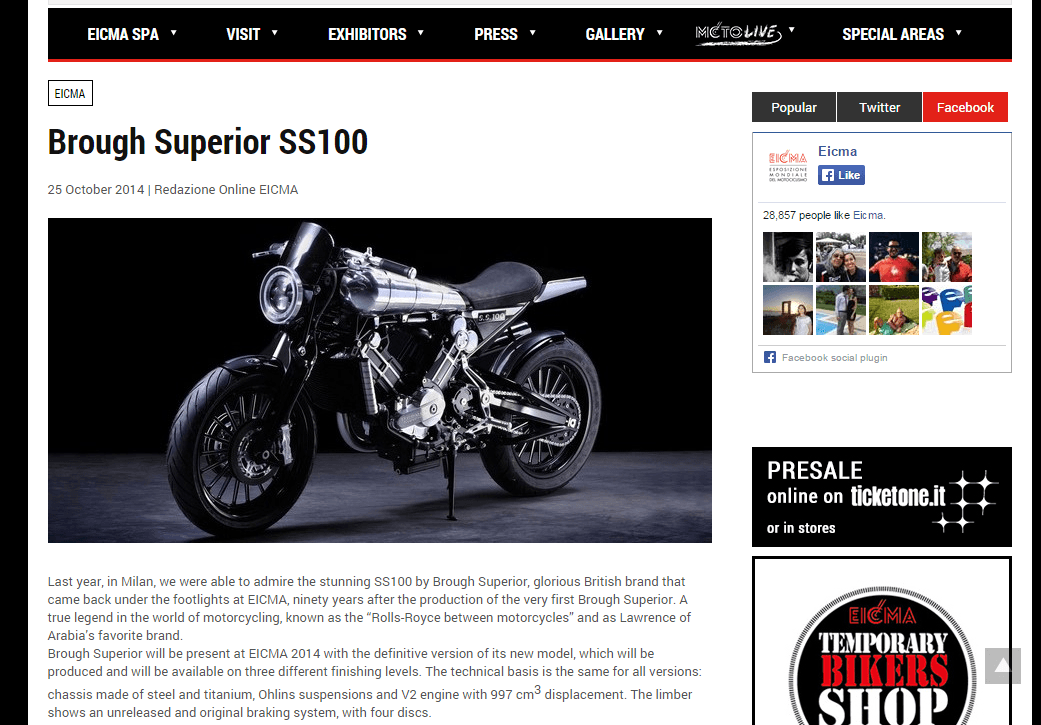 Brough Superior SS100
