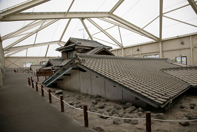 土砂流に埋もれた本当の家屋