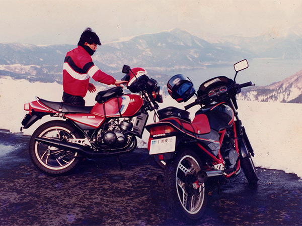 冬にバイクで箱根へ