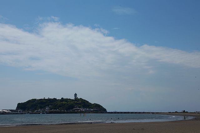 国道からの江の島