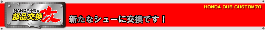 新たなシューに交換です！