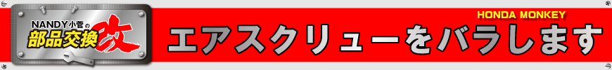 エアスクリューをバラします