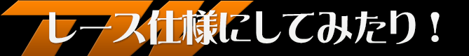 レース仕様にしてみたり！