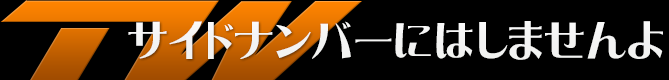 サイドナンバーにはしませんよ