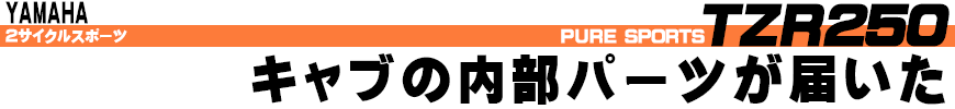 キャブの内部パーツが届いた