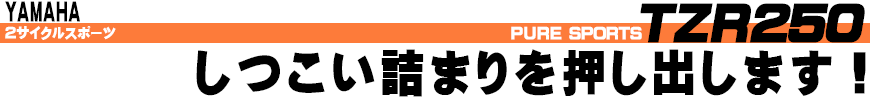 しつこい詰まりを押し出します！