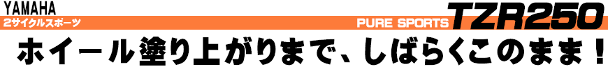 ホイール塗り上がりまで、しばらくこのまま！