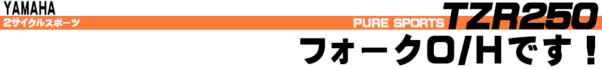 TZR250 フォークO/Hです！