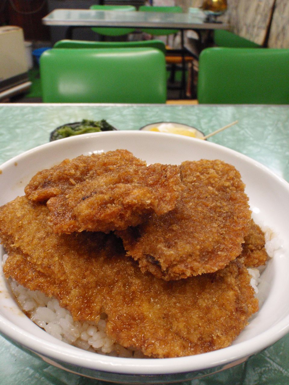 ソースレバーカツ丼