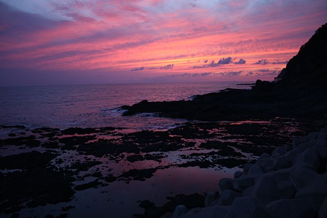 夕焼けが美しい日本海